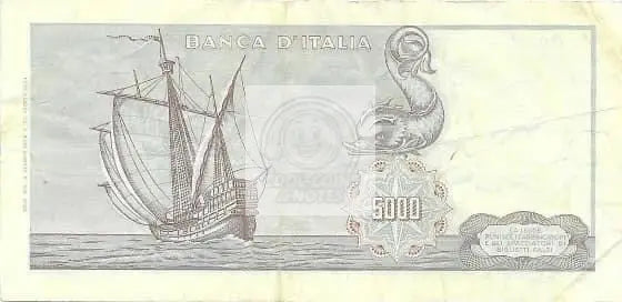 🇮🇹 1964 Italy 5,000 Lire Sweet Note! - Cool Coins & Notes