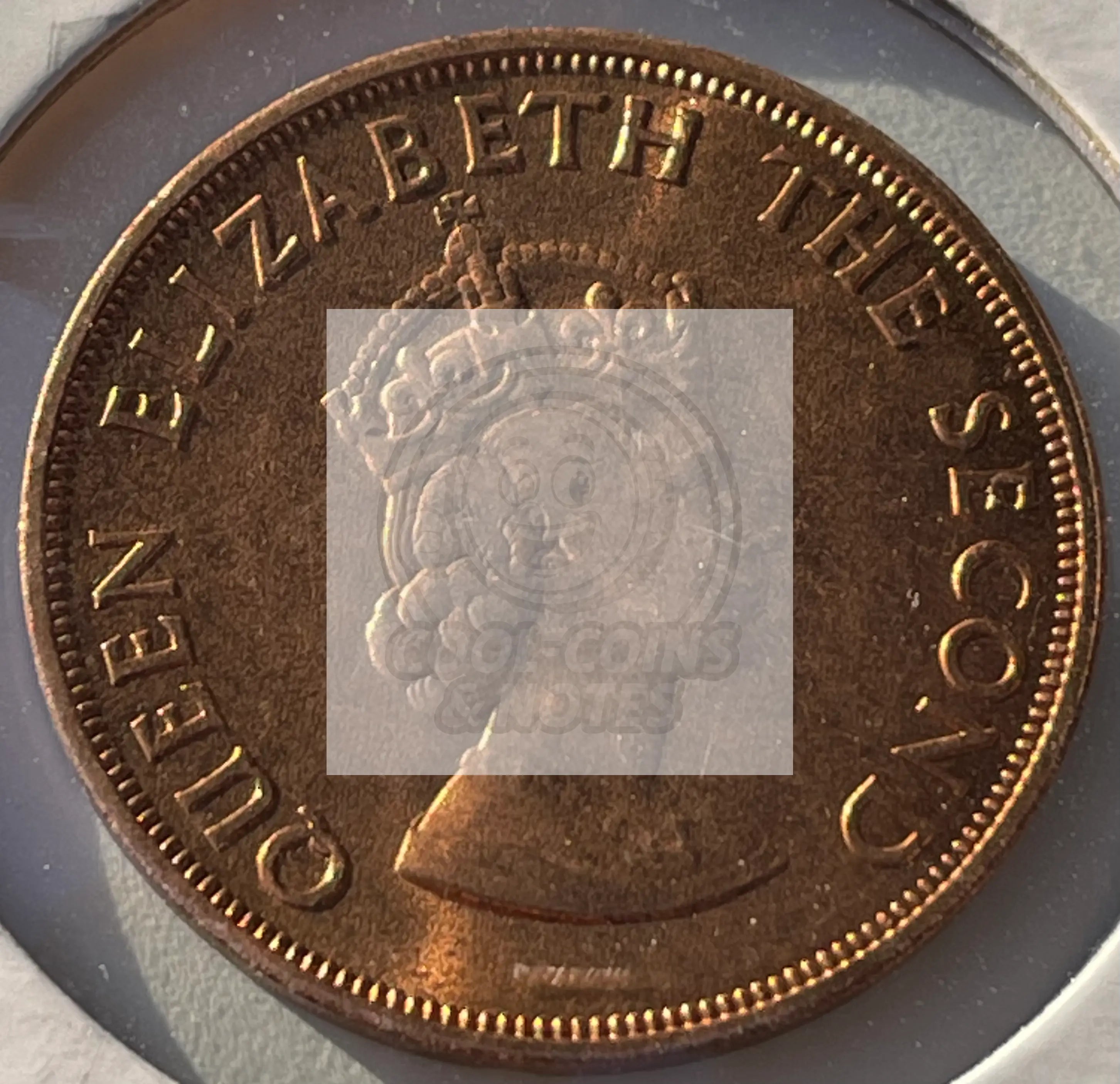 1964 Jersey 1/12 th of a Shilling KM# 21 -Choice BU RED Collector Coin 1 Coin - Cool Coins & Notes