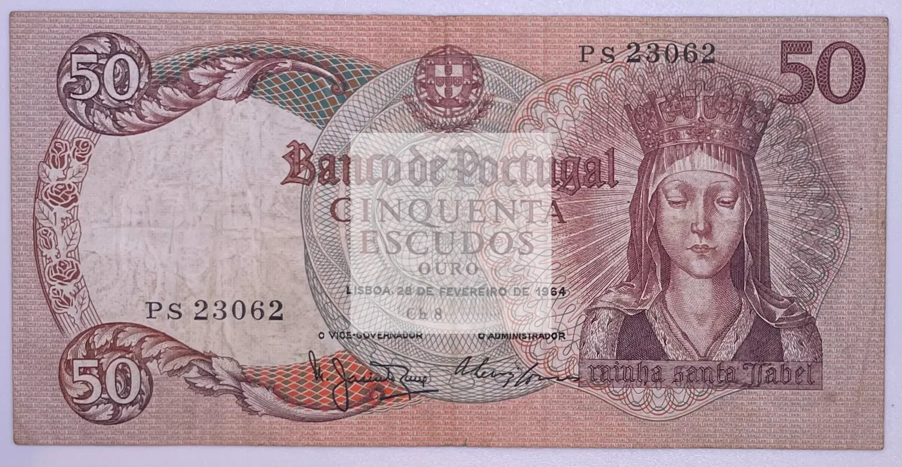 1964 PORTUGAL - 50 ESCUDOS - P#168 - Cool Coins & Notes