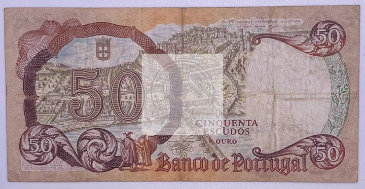1964 PORTUGAL - 50 ESCUDOS - P#168 - Cool Coins & Notes