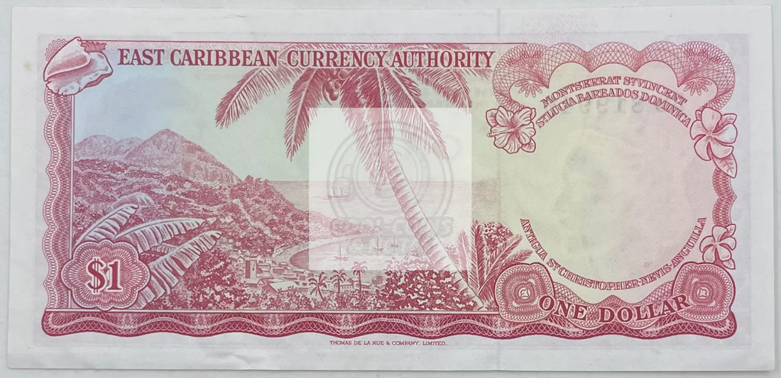 1965 East Caribbean $1 Dollar  P-13c World Banknote - Cool Coins & Notes