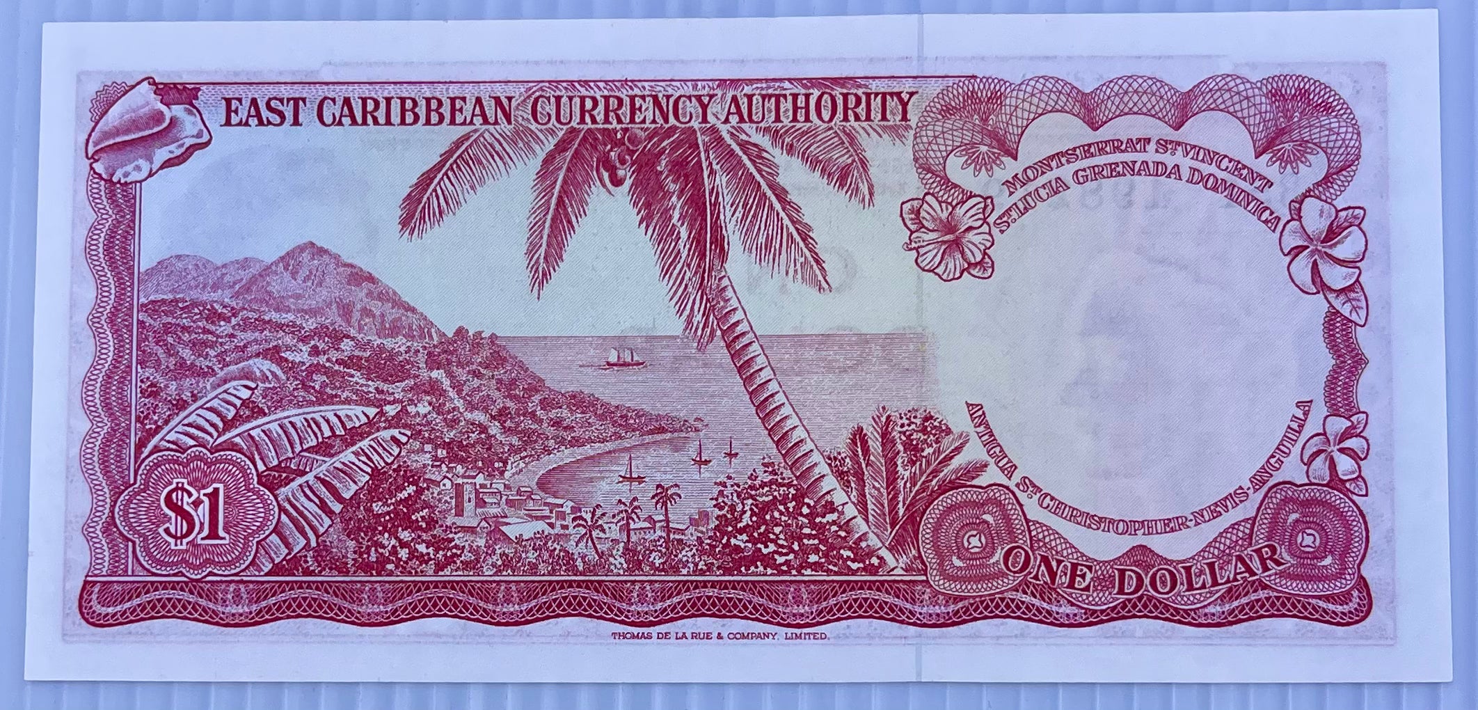 1965 East Caribbean $1 Dollar P-13d AU World Banknote Cool Coins & Notes