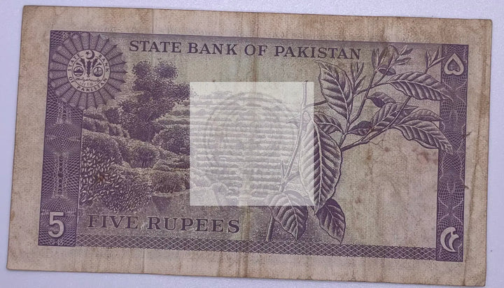 1966 Pakistan 5 Rupees ND P-15 Banknote - Cool Coins & Notes