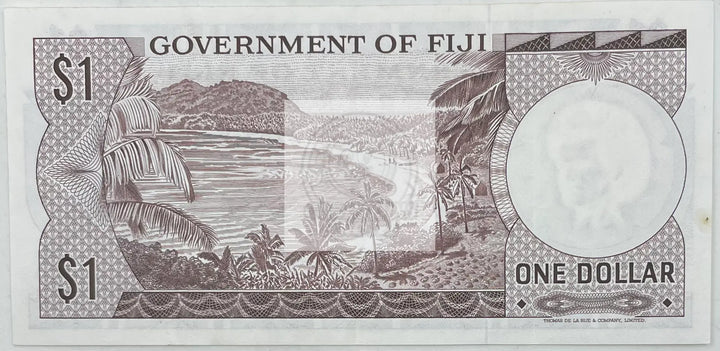 1969 ND Fiji $1 Dollar Government of Fiji QEII P-59, Used World Banknote - Cool Coins & Notes
