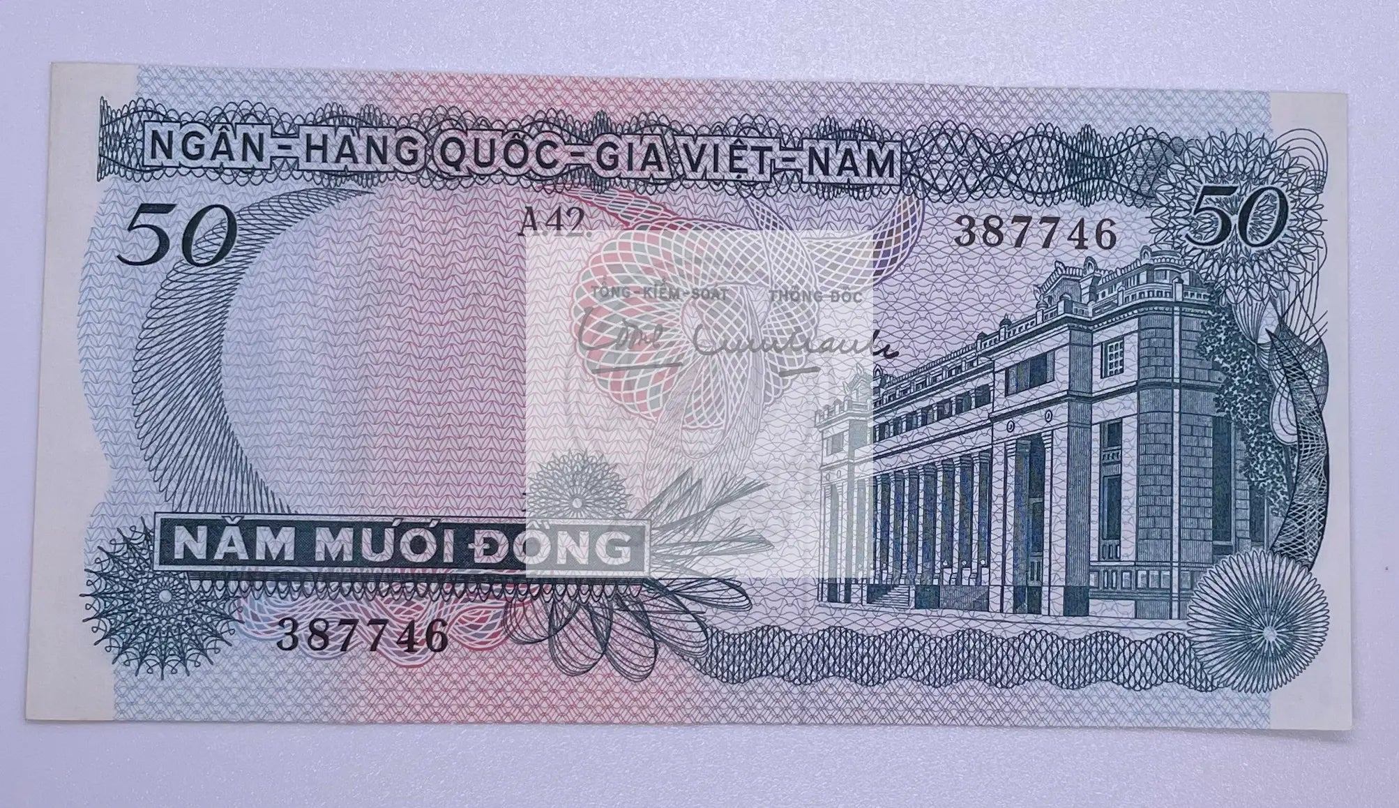 1969 South Vietnam 50 Dong P-25a Banknote - Cool Coins & Notes