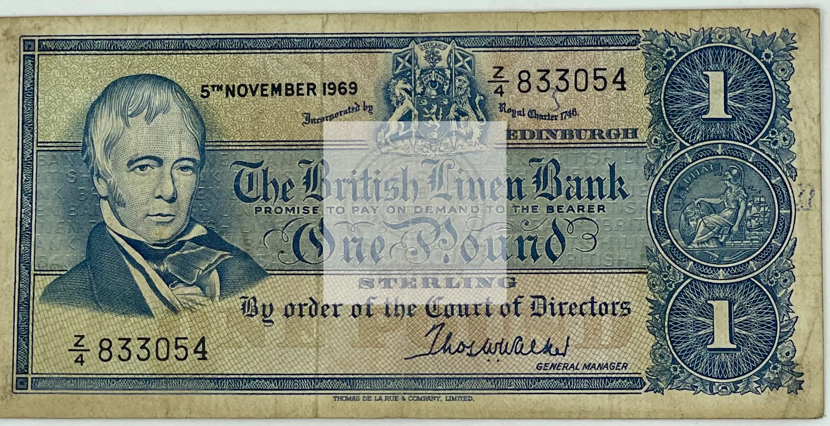 1970 SCOTLAND ONE POUND STERLING P169b, Used Banknote - Cool Coins & Notes