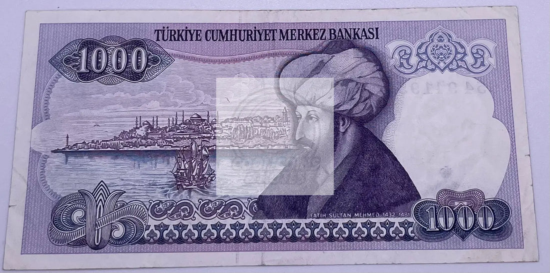 1970 Turkey 1000 Lirasi P 196 Banknote - Cool Coins & Notes