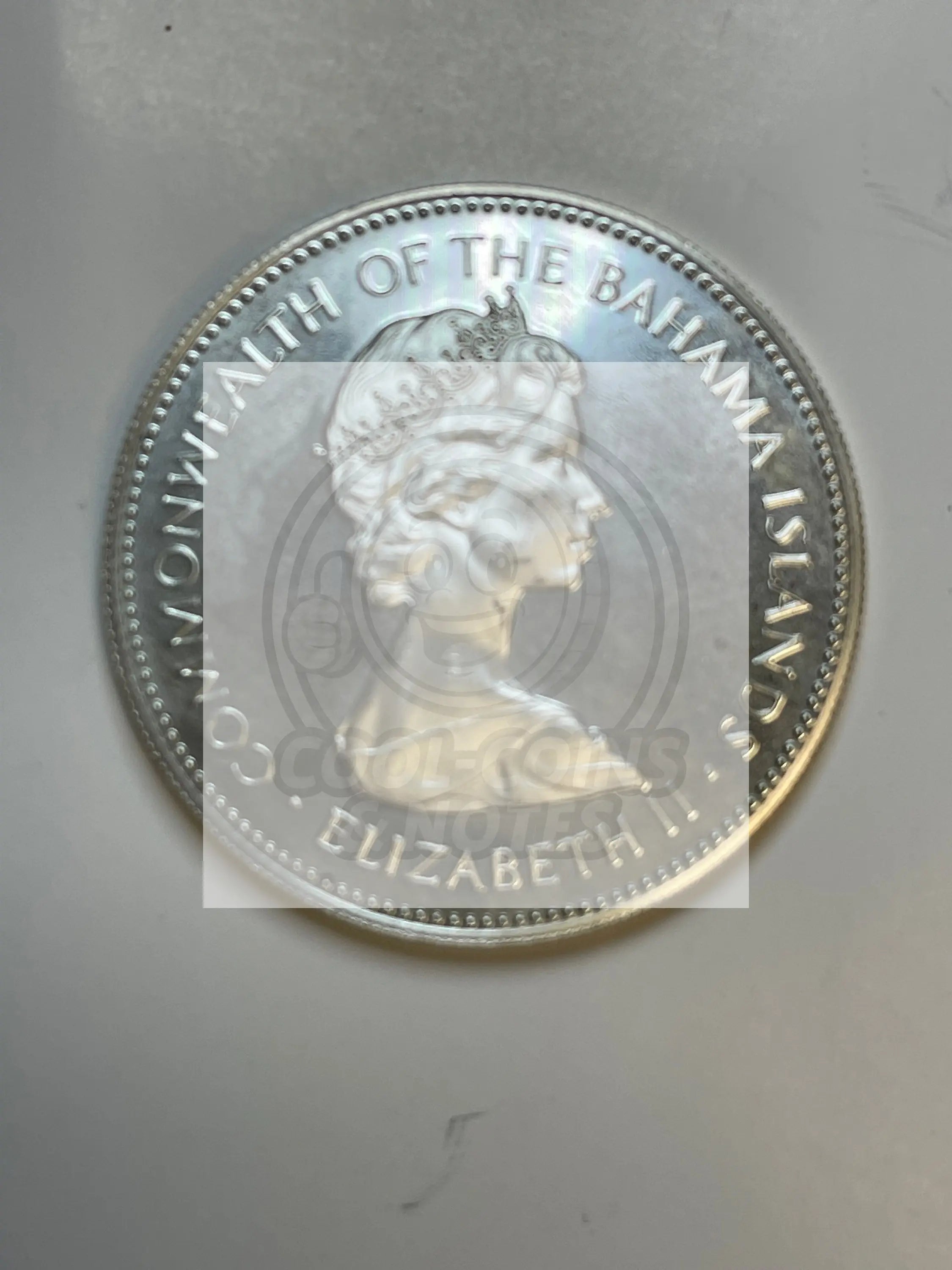 1971 Bahamas $2 Silver Coin UNC KM 23 - Cool Coins & Notes