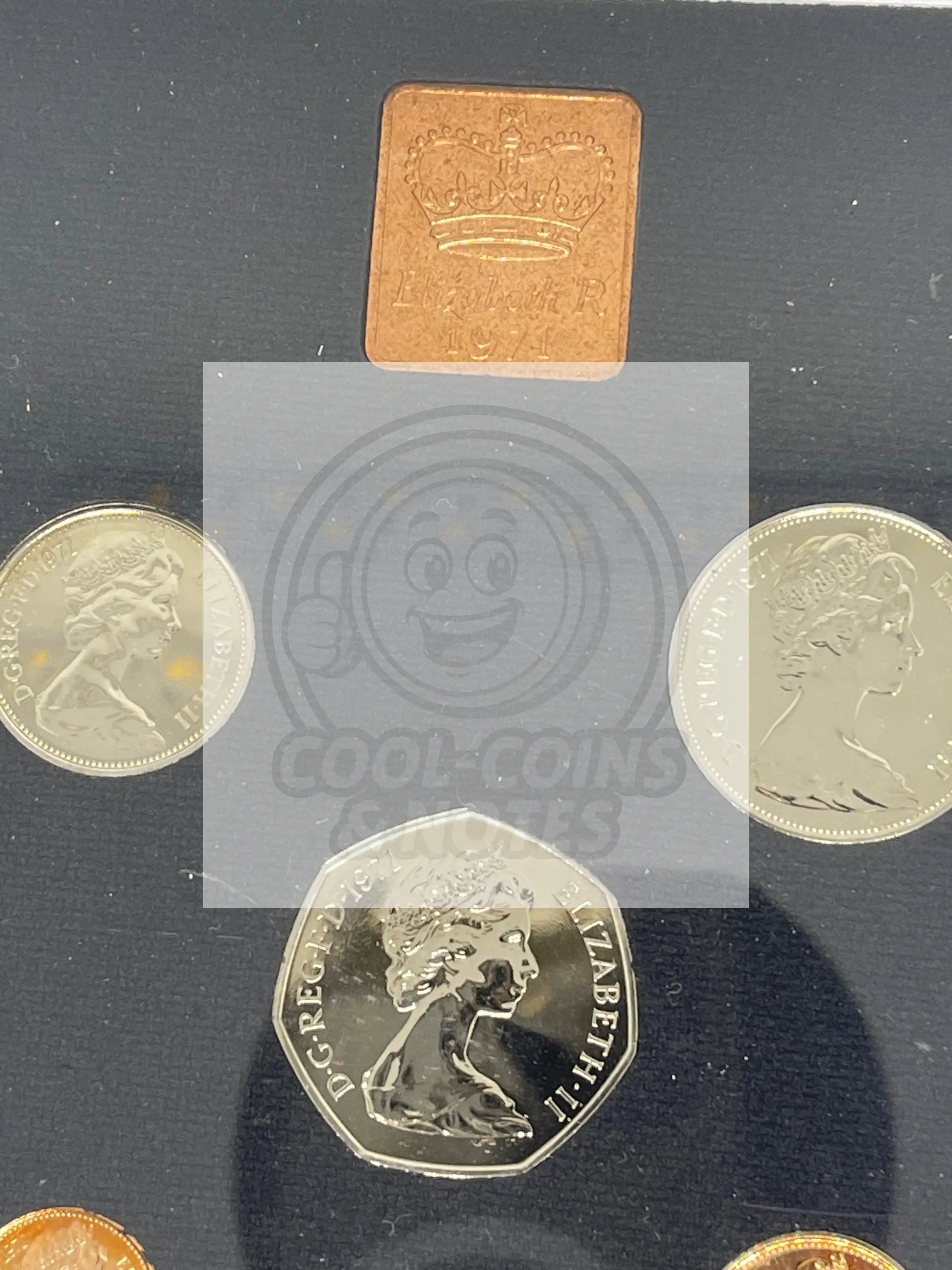 1971 Proof Set UK Coin Collection - Cool Coins & Notes