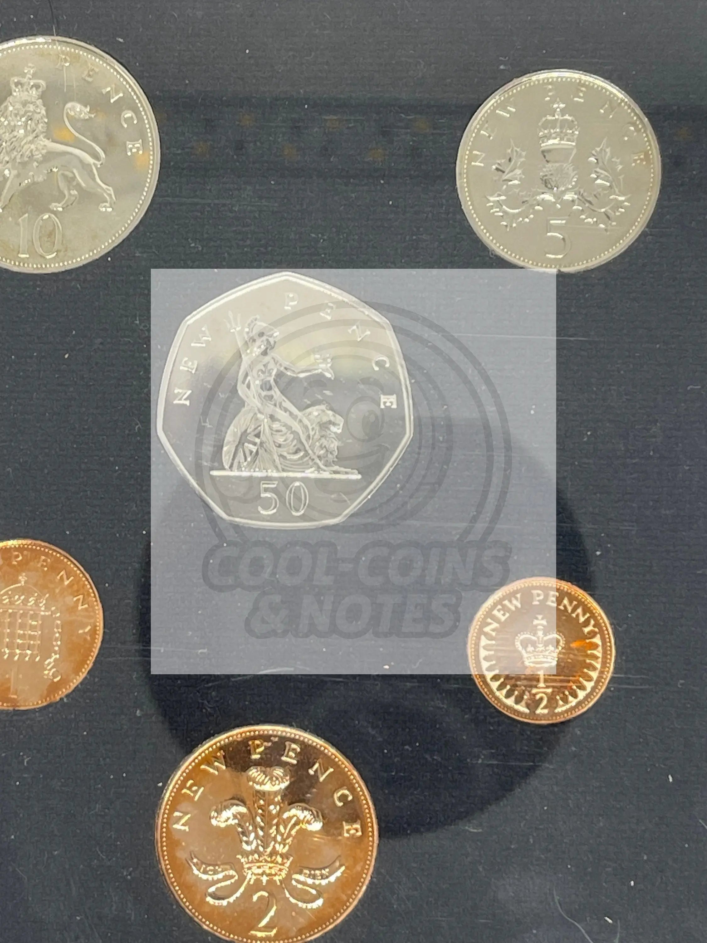 1971 Proof Set UK Coin Collection - Cool Coins & Notes