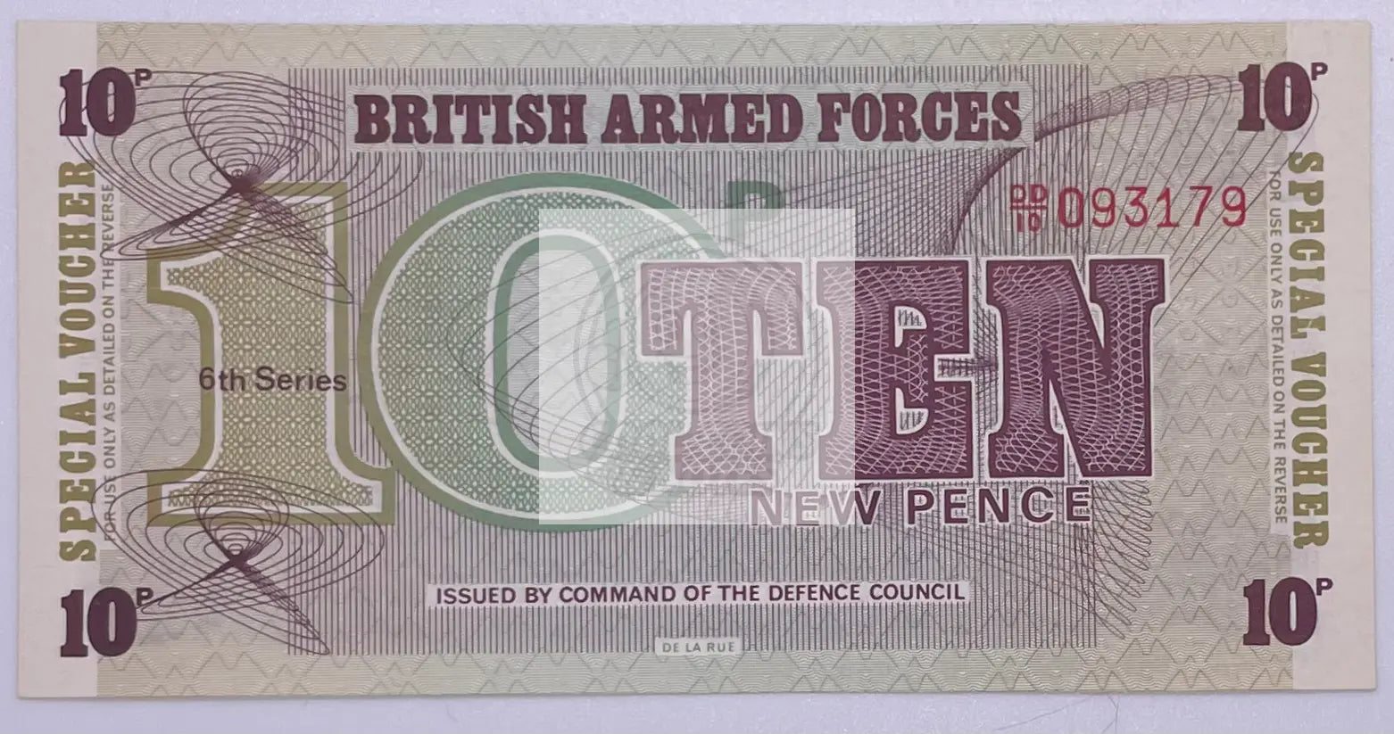1972 British Armed Forces 10 New Pence P-M45 UNC Banknote - Cool Coins & Notes