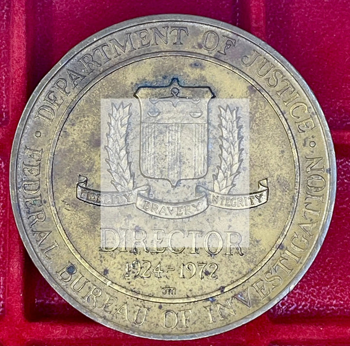 1972 J. Edgar Hoover FBI Bronze Medal  Medallic Art Co Coin Cool Coins & Notes 