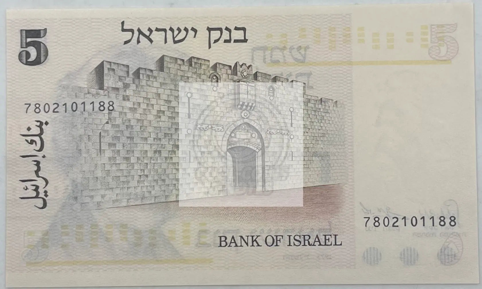 1973 Israel 5 Lirot P-38 UNC World Banknote - Cool Coins & Notes