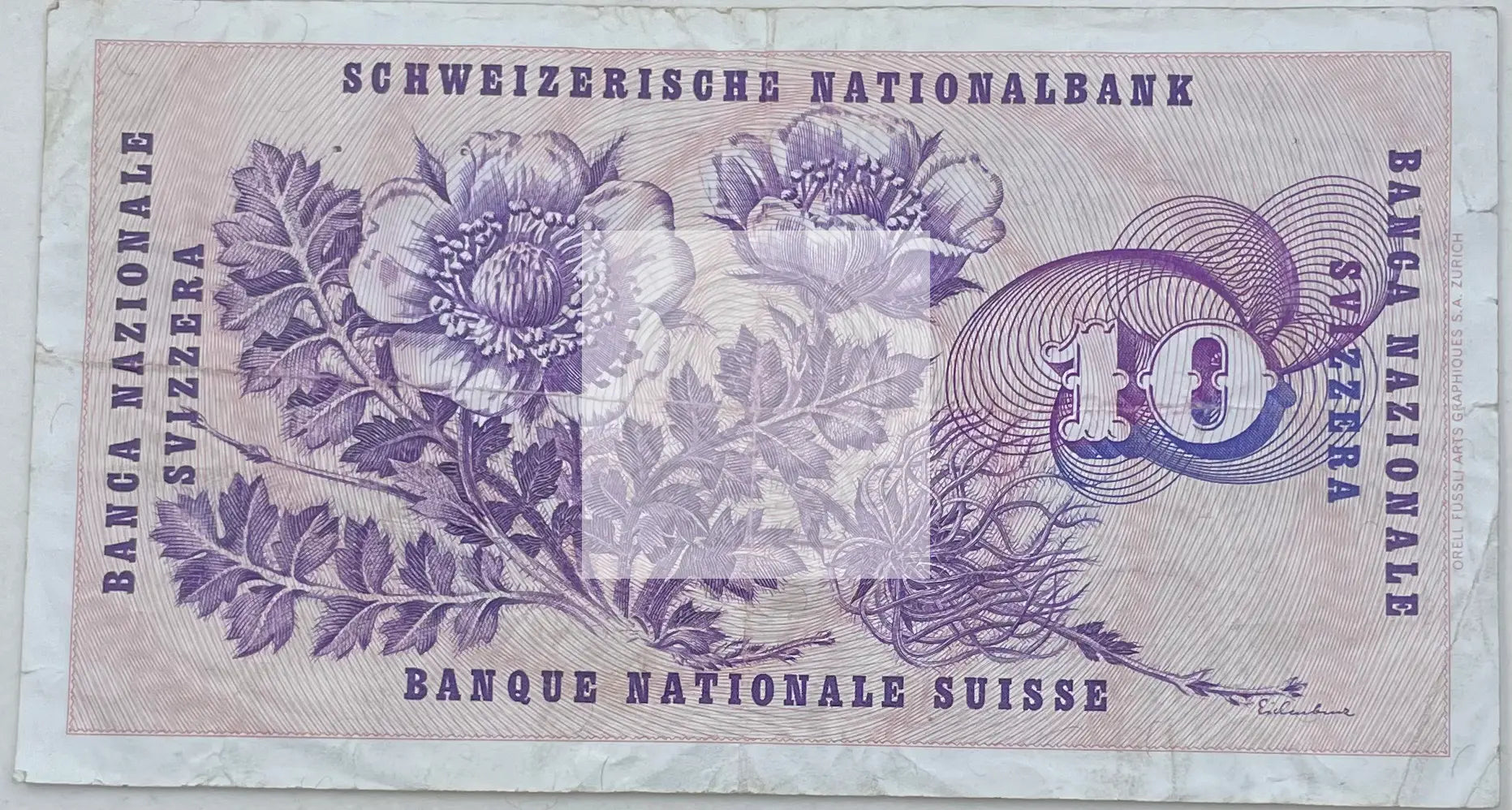 1974 Switzerland 20 Franken P-46 Used World Banknote - Cool Coins & Notes