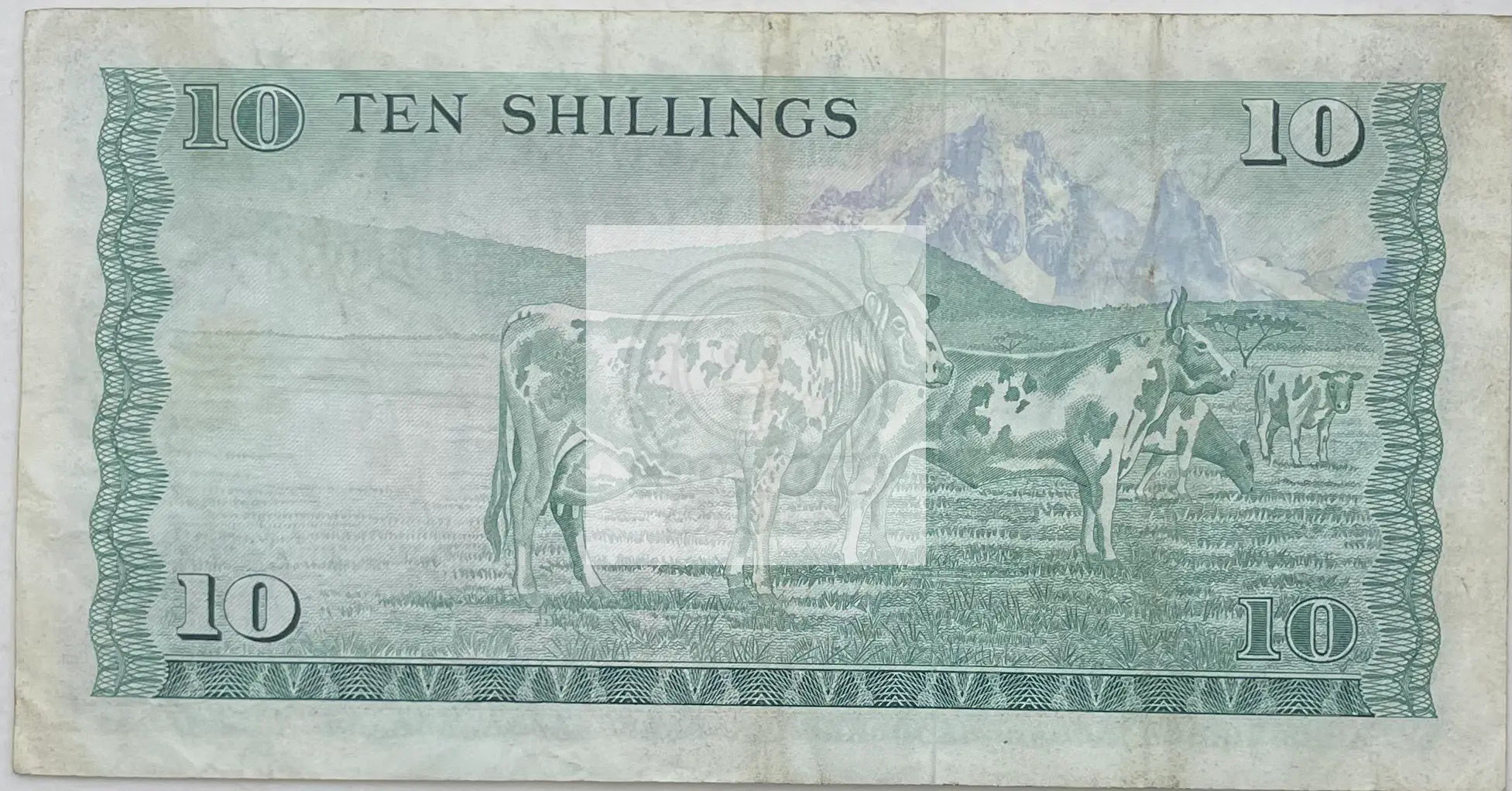 1975 Kenya 10 Shillings P-12a Used World Banknote - Cool Coins & Notes