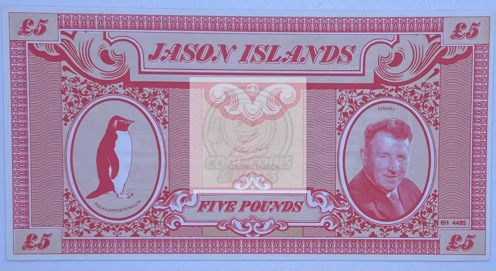 1978 Jason Islands 5 Pounds UNC Banknote - Cool Coins & Notes