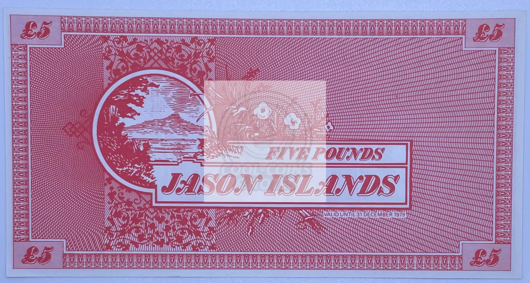 1978 Jason Islands 5 Pounds UNC Banknote - Cool Coins & Notes