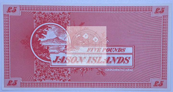 1978 Jason Islands 5 Pounds UNC Banknote - Cool Coins & Notes