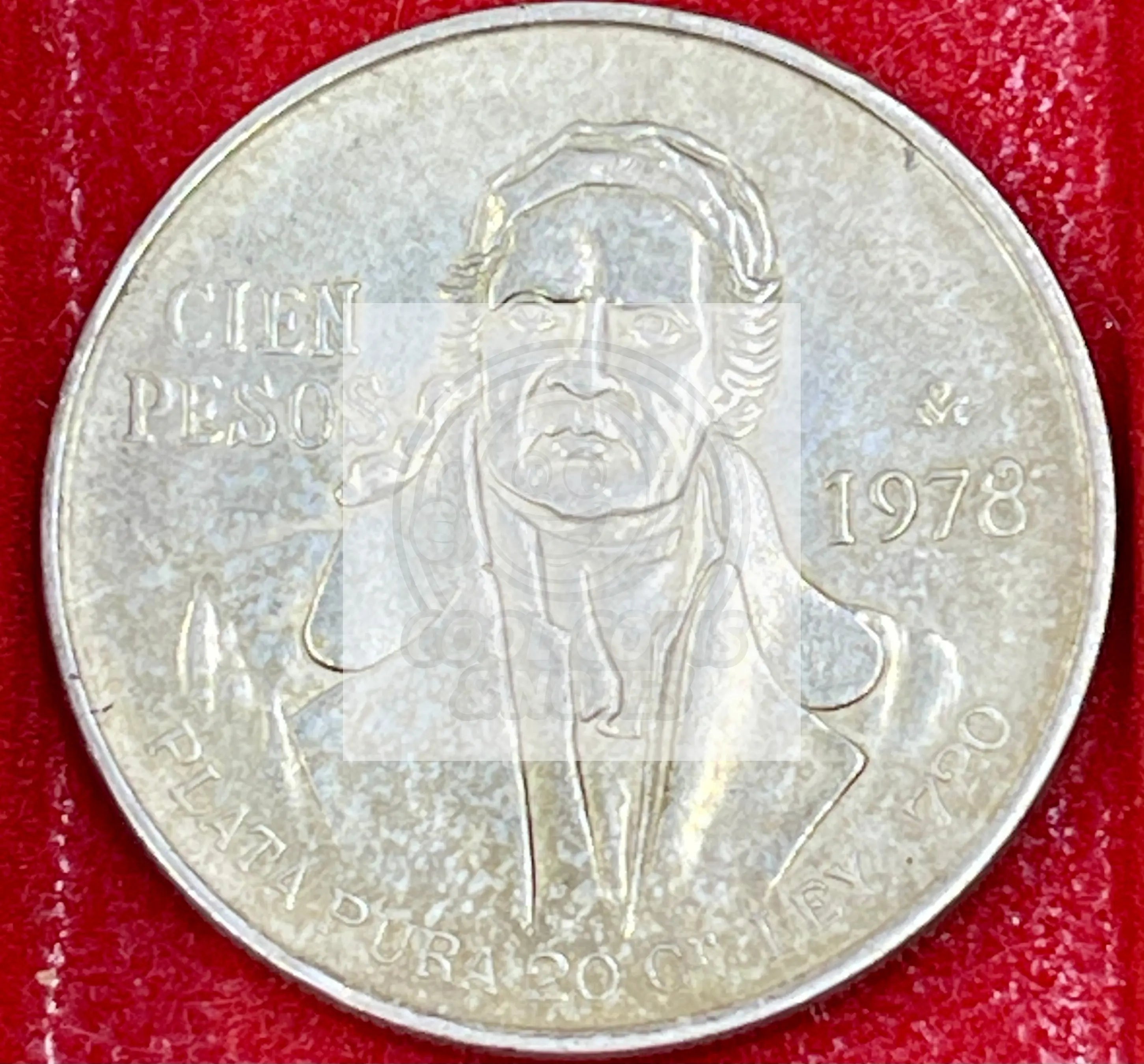 1978 Mexico 100 Cien Pesos 72.0% Silver Coin - Cool Coins & Notes
