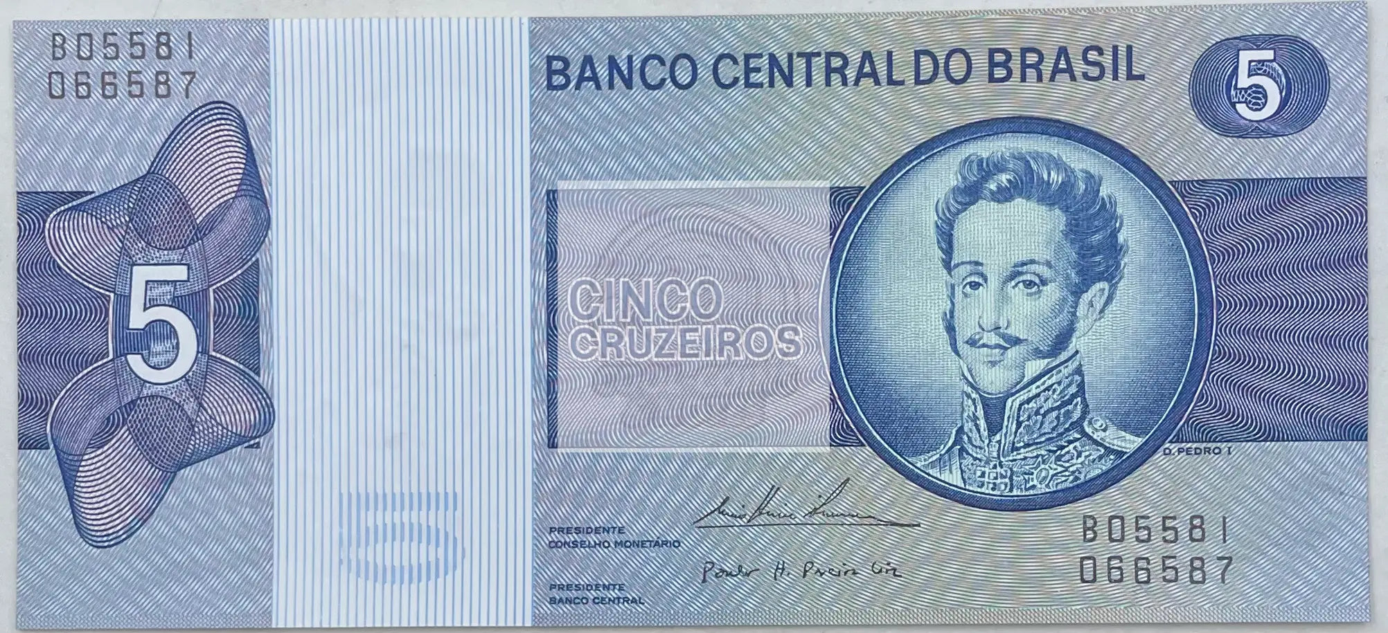 1979 Brazil 5 Cruzeiros P-192d UNC World Banknote - Cool Coins & Notes