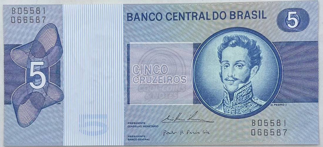 1979 Brazil 5 Cruzeiros P-192d UNC World Banknote - Cool Coins & Notes