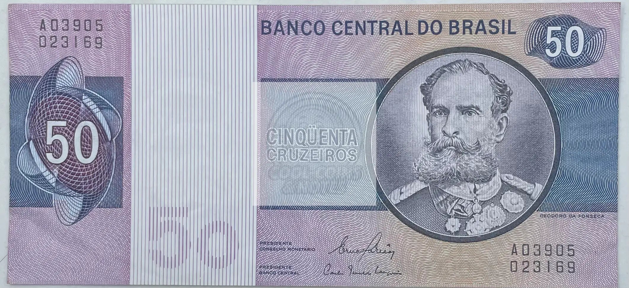 1980 Brazil 50 Cruzeiros P-234a UNC World Banknote - Cool Coins & Notes