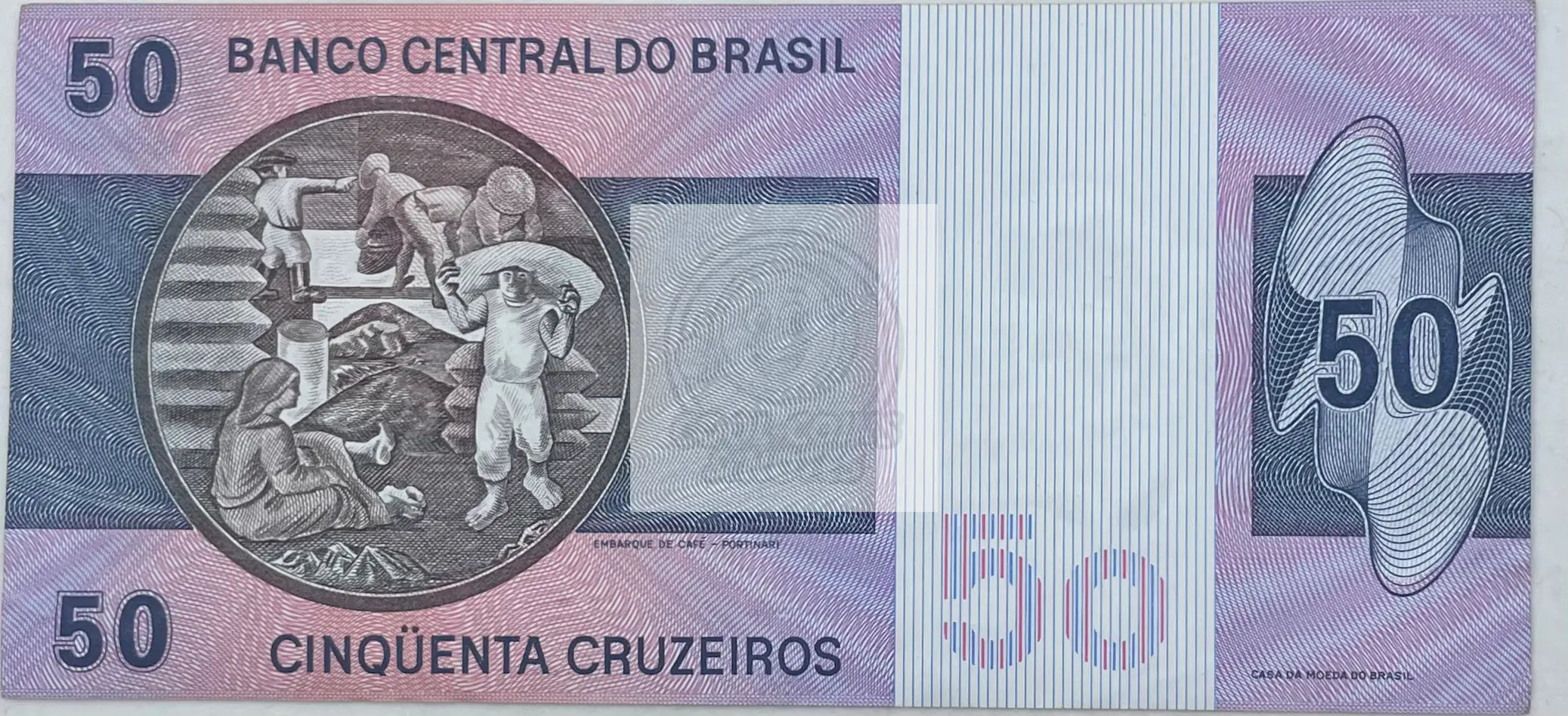 1980 Brazil 50 Cruzeiros P-234a UNC World Banknote - Cool Coins & Notes