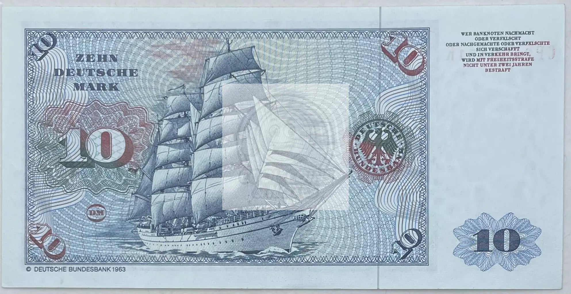 1980 Germany 10 Stamps AU World Banknote - Cool Coins & Notes