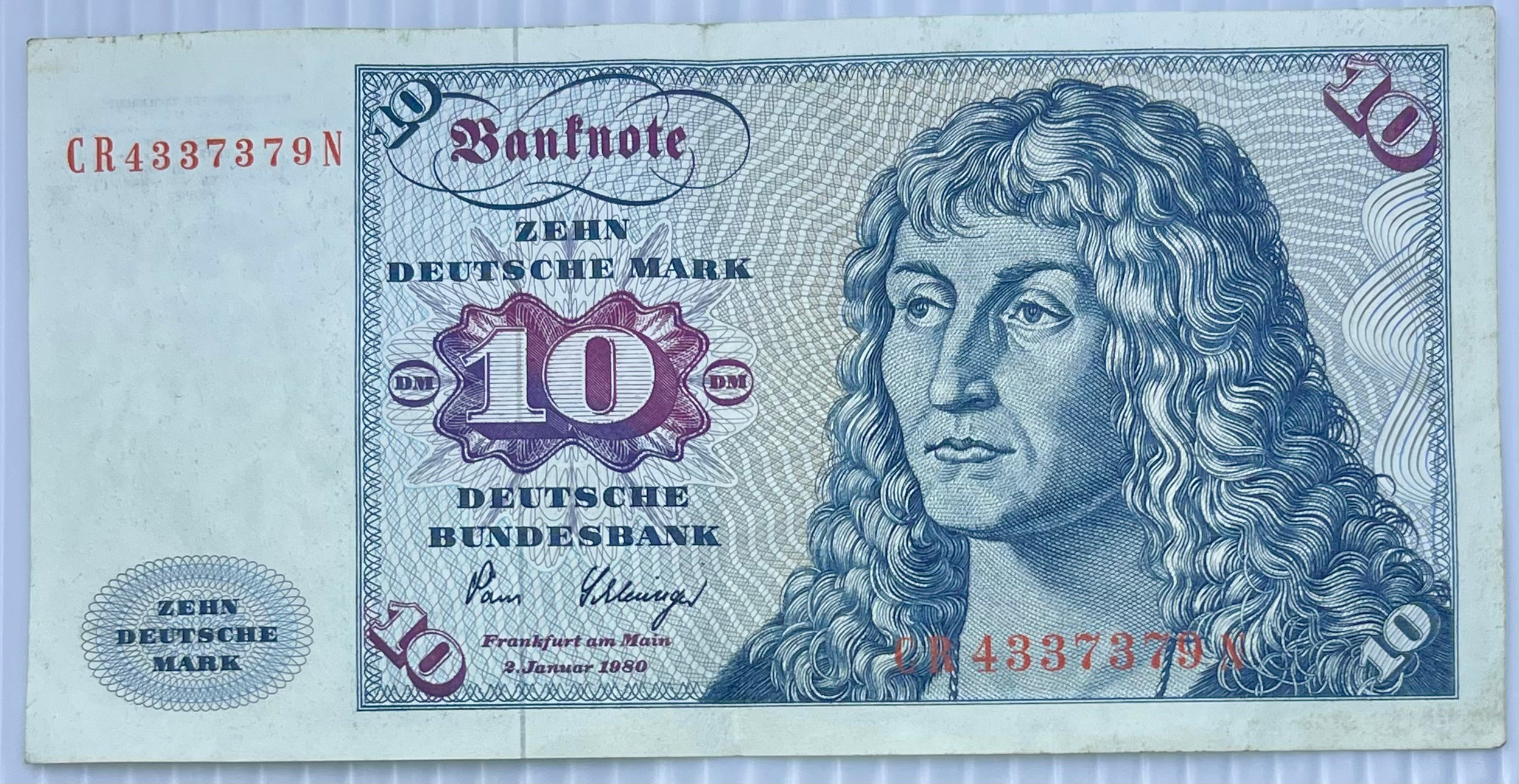 1980 Germany 10 Marks P-31 Used World Banknote - Cool Coins & Notes