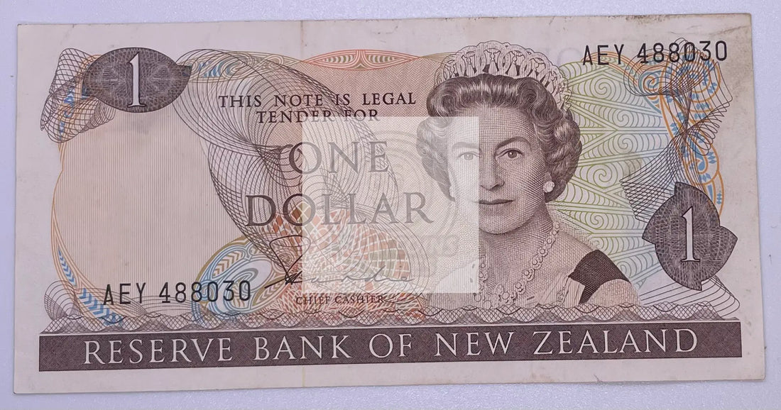 1981-1985 New Zealand $1 Dollar ND P-169 Banknote - Cool Coins & Notes