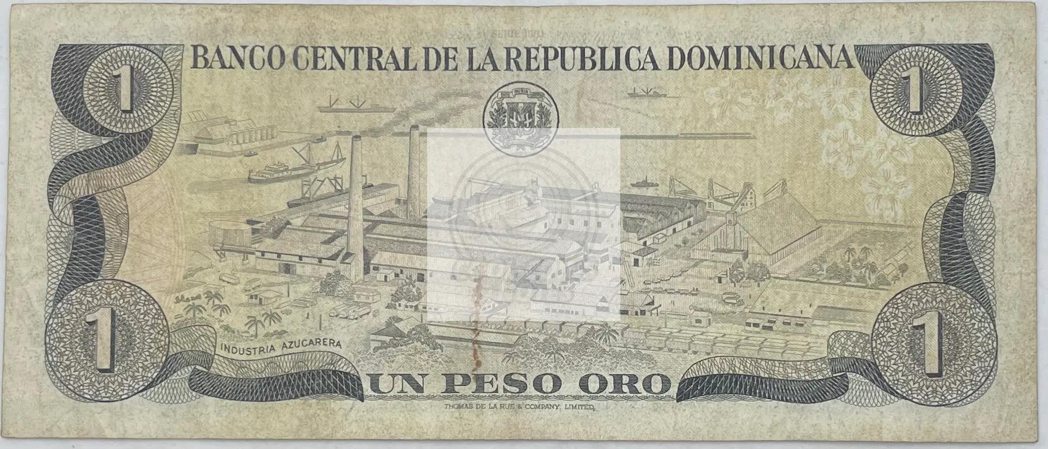 1981 Dominican Republic 1 Peso Oro P-117b World Banknote - Cool Coins & Notes