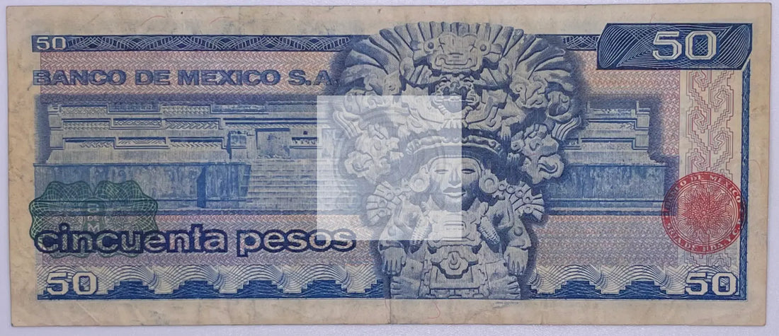 1981 Mexico 50 Pesos P-73 Banknote - Cool Coins & Notes