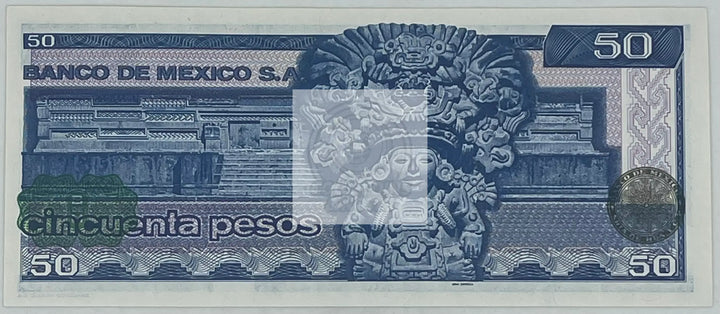 1981 Mexico 50 Pesos P-73a.LA UNC, World Banknote - Cool Coins & Notes