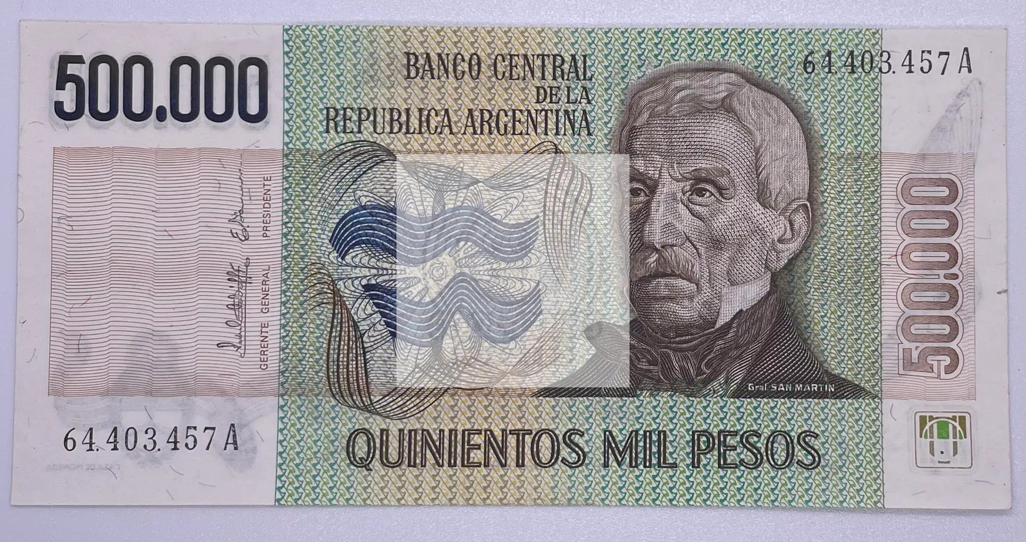 1981 ND Argentina 500,000 Pesos P-309 UNC Banknote - Cool Coins & Notes