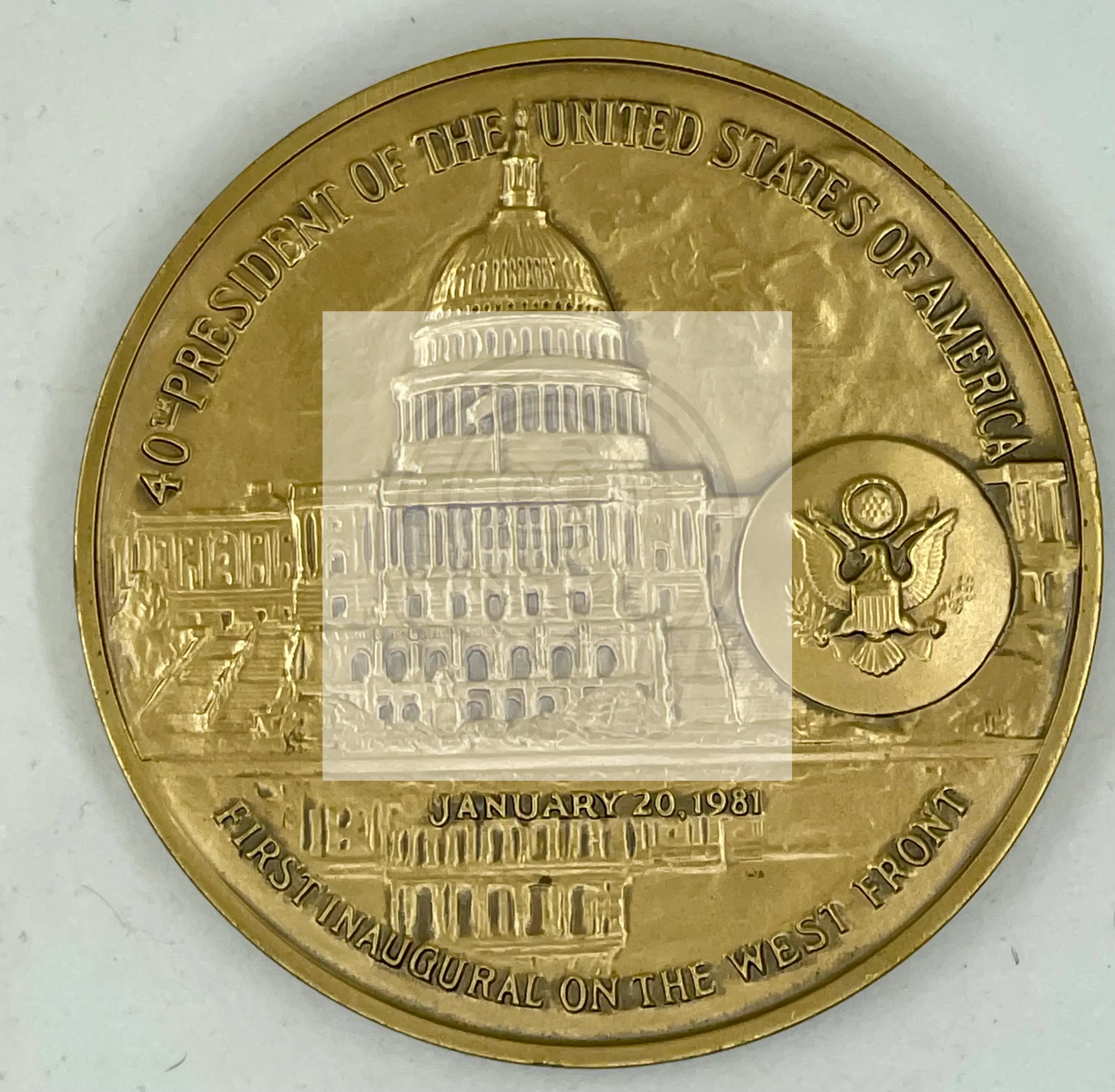 1981 Ronald Reagan Inaugural Bronze Medal Medallic Art Co. - Cool Coins & Notes