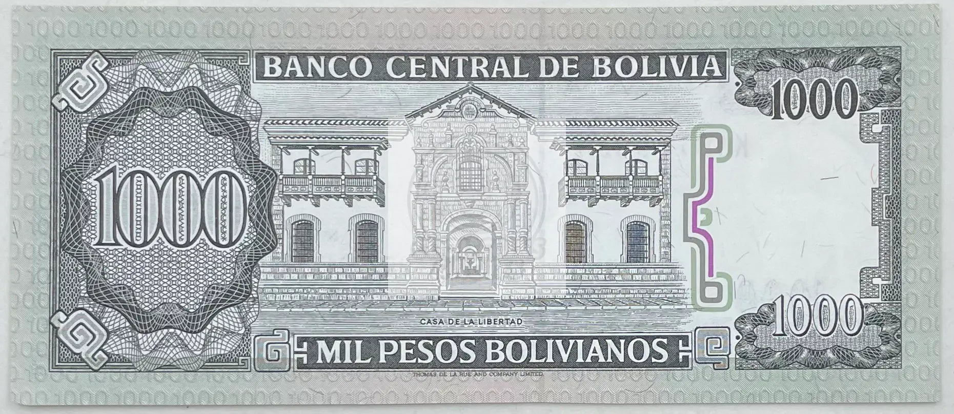 1982 Bolivia  1,000 Pesos Bolivianos  P-167  UNC Banknote - Cool Coins & Notes