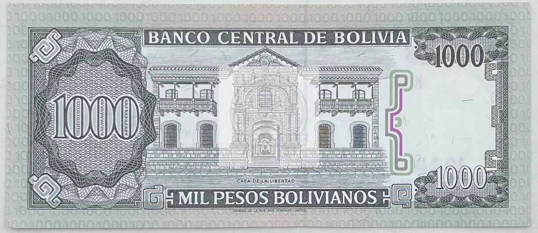 1982 Bolivia  1,000 Pesos Bolivianos  P-167  UNC Banknote - Cool Coins & Notes