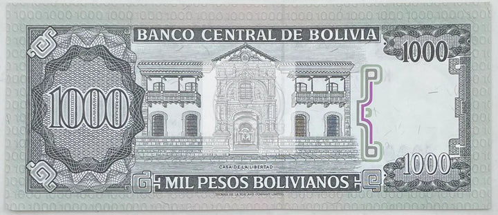1982 Bolivia  1,000 Pesos Bolivianos  P-167  UNC Banknote - Cool Coins & Notes
