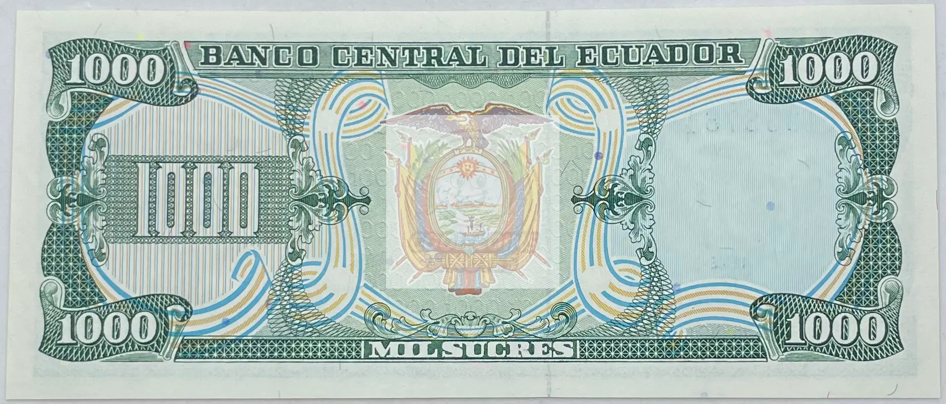 1982 Ecuador 1,000 Sucres P-120b.5 UNC World Banknote - Cool Coins & Notes