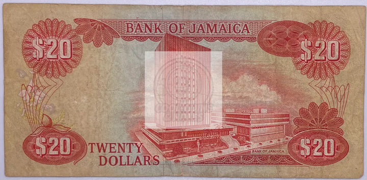1983 Jamaica $20 Dollars P-68c Banknote - Cool Coins & Notes