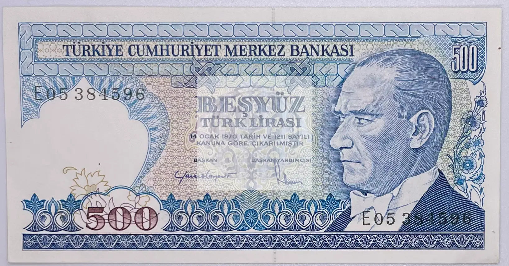 1983 Turkey 500 Lirasi P-195 UNC Banknote - Cool Coins & Notes