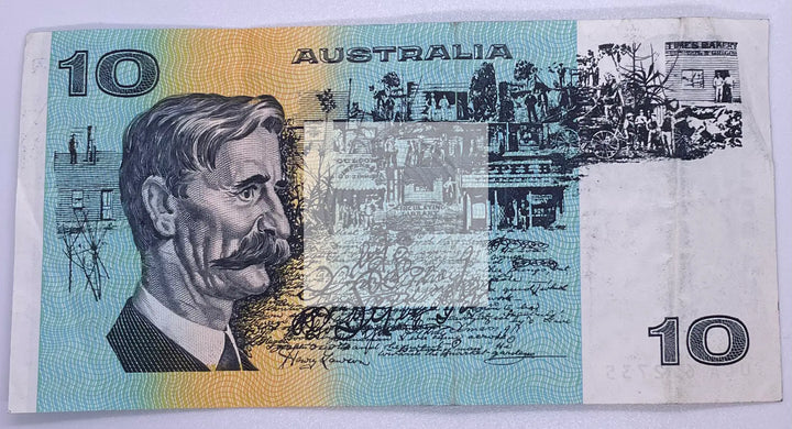 1985 Australia 10 Dollars P-45e Banknote - Cool Coins & Notes