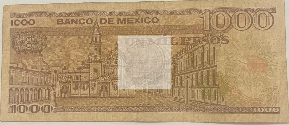 1985 Mexico 1,000 Pesos  P-81a.18, Used Banknote - Cool Coins & Notes