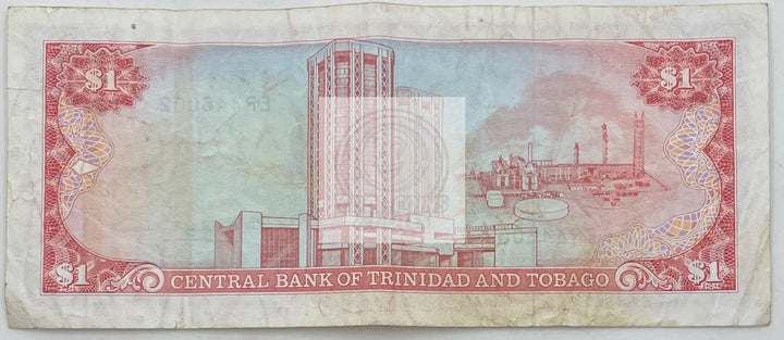 1985  Trinidad and Tobago  $1 Dollar  P-41  Banknote - Cool Coins & Notes