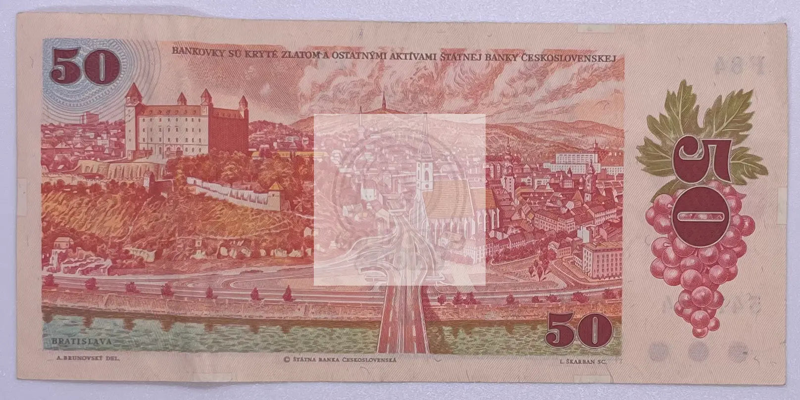 1987 CZECHOSLOVAKIA 50 KORUN P-96 Banknote - Cool Coins & Notes