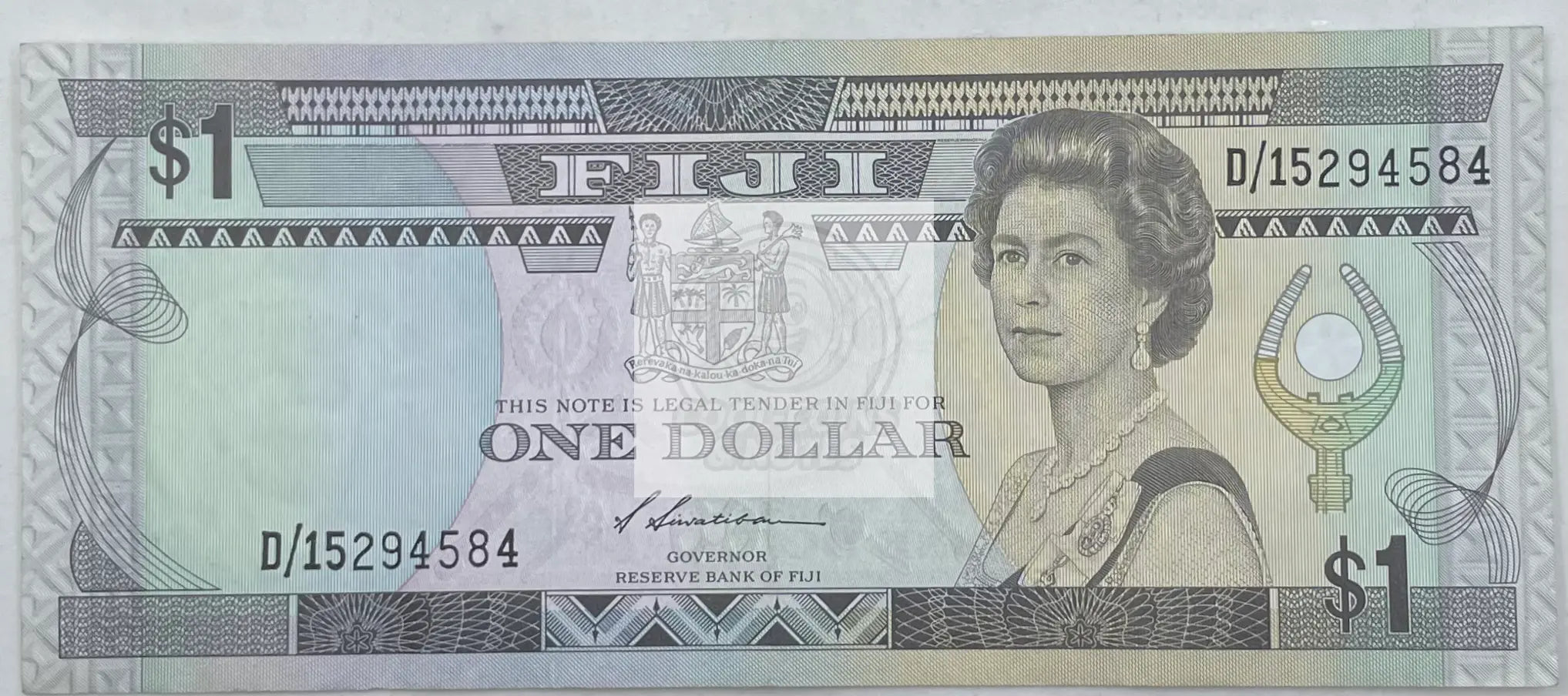 1987 Fiji $1 Dollar P-86 World Banknote - Cool Coins & Notes