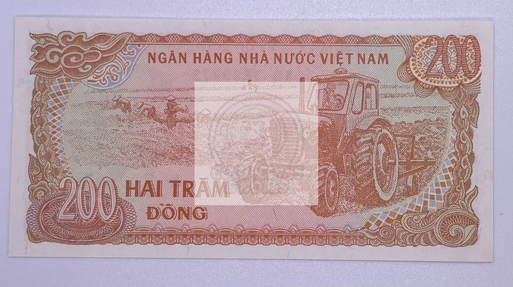 1987 Vietnam 200 Dong P-100c UNC Banknote - Cool Coins & Notes
