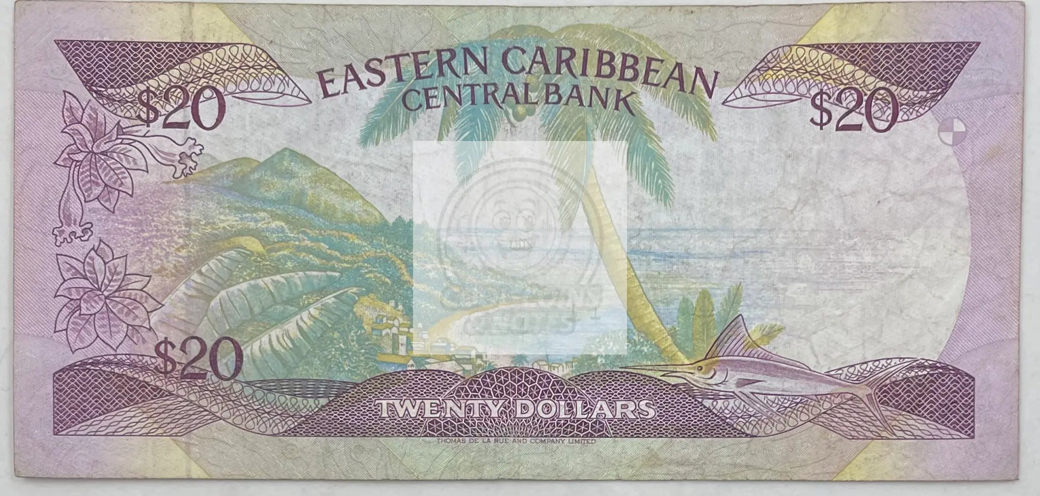 1988-1993 Eastern Caribbean States $20 Dollars P-24m, Used World Banknote - Cool Coins & Notes