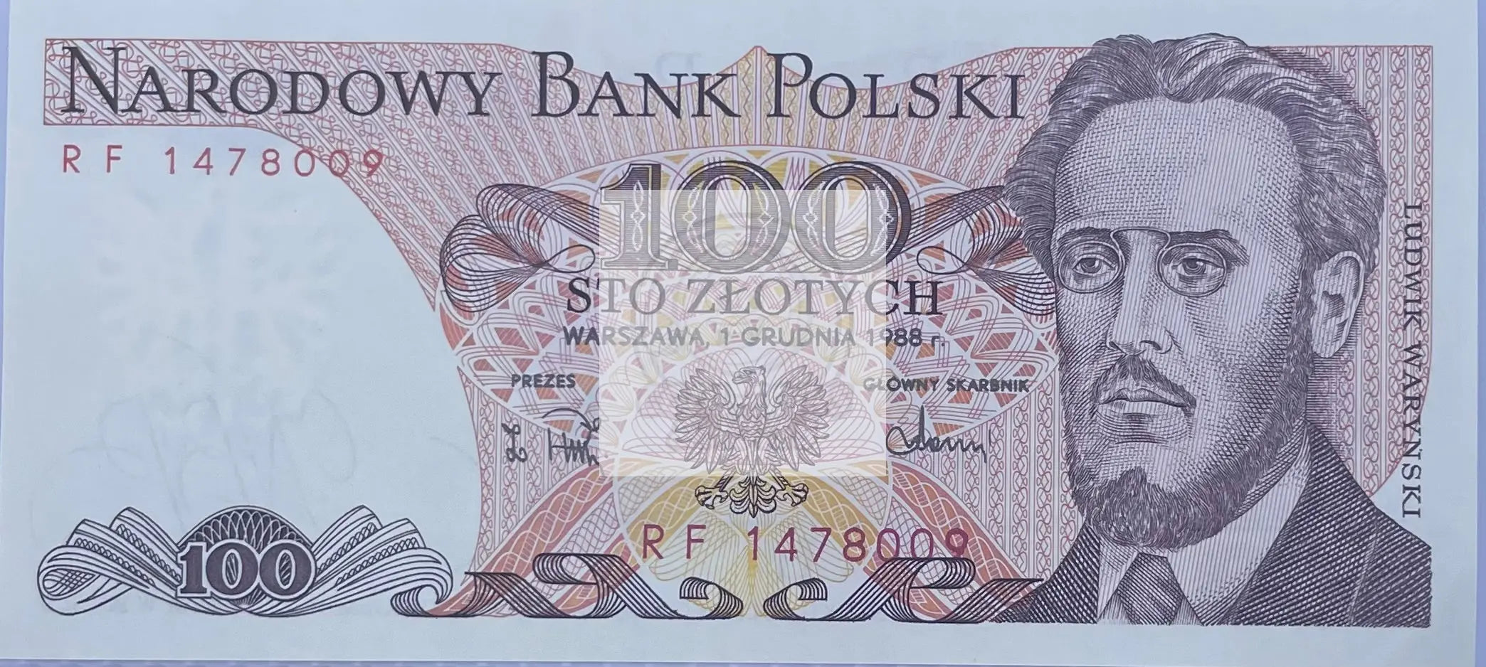 1988 Poland 100 Zlotych P-143 UNC World Banknote Cool Coins & Notes 