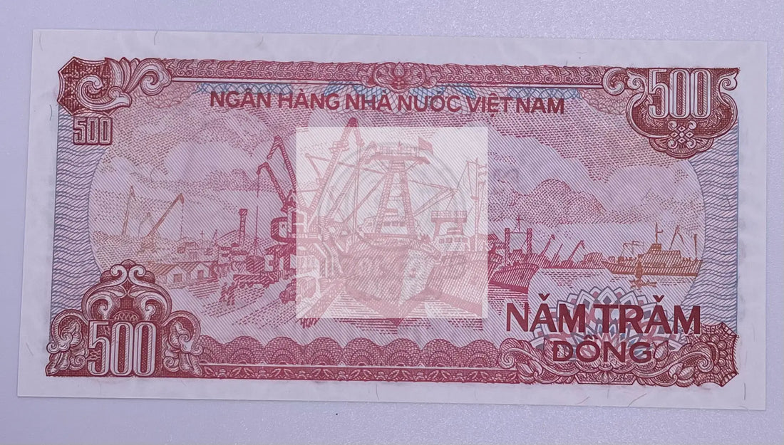 1988 Vietnam 500 Dong P-101a UNC Banknote - Cool Coins & Notes